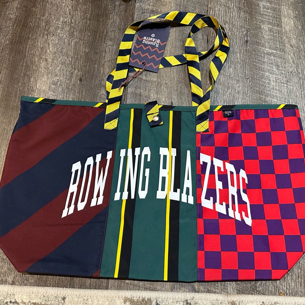 Rowing Blazers Tote Bag Target Exclusive Collab Rugby‎ Stripe NWT